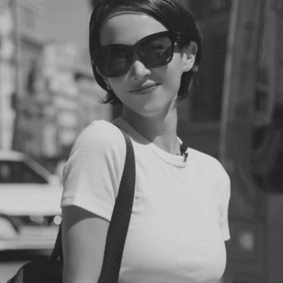 Celine CL40253F 25F TRIOMPHE Square Sunglasses - Cream/Brown Gradient - Picture 2 of 11